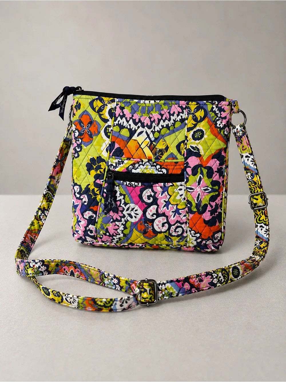 Vera Bradley Rio Crossbody Bag Hipster Retired Quilted Cotton Bohemian